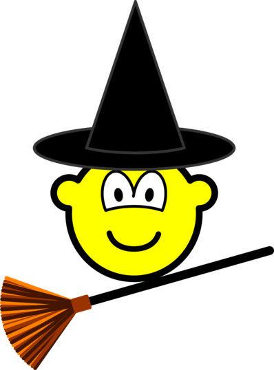 Witch flying buddy icon